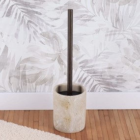 WC kefa Glavan, béžová/s drevenými prvkami