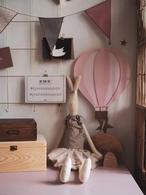 lovel.sk Drevená lampa lietajúci balón - ružový