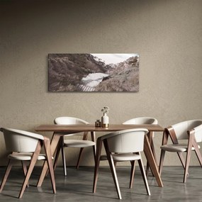 Obraz - Cesta k smaragdovému moru (120x50 cm)