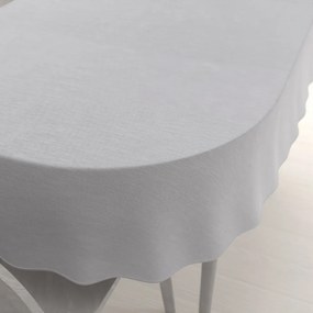 Biante Teflónový oválny obrus TF-067 Sivý režný 60x100 cm