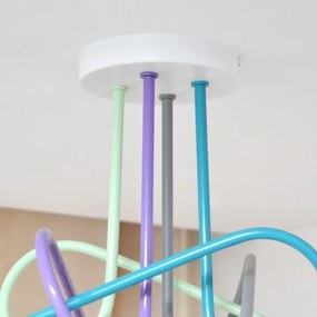 LED Prisadený luster OXFORD 4xE27/10W/230V