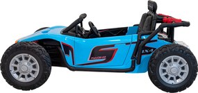 Ramiz Detská pretekárska bugina na batérie 5 Modrá + motory 2x200W + diaľkové ovládanie + zvuková LED dióda + pomalý štart