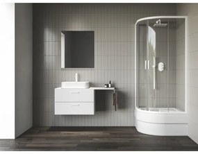 Ravak A217001020 - Štvrťkruhová sprchová vanička SABINA 90x90 cm biela