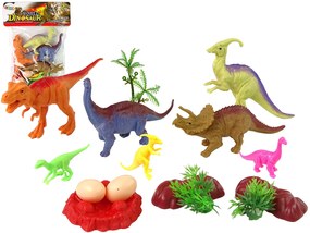 Lean Toys Sada figúrok dinosaurov s príslušenstvom 15 kusov