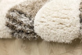 Koberec Shaggy California Y529G béžový / hnedý