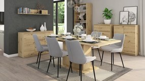 Komoda so 4 zásuvkami Carlos, dub artisan, 75 cm