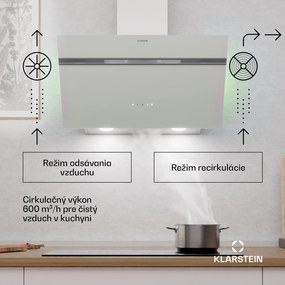 Klarstein Alina digestor | 70 cm | 600 m³/h | Tichý | Trieda A