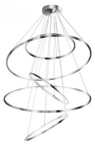Azzardo AZ3417 - LED Stmievateľný luster na lanku WHEEL LED/190W/230V lesklý chróm