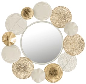 Okrúhle kovové nástenné zrkadlo  Circles - Ø 67*4cm