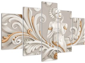 Obraz bohyne v ornamentálnom pozadí (150x105 cm)