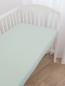 Jersey plachta do postieľky Classic 60 x 120 cm – mätová