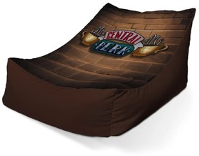 Sablio Sedací vak Lounge Seriál Priatelia CENTRAL PERK Tehly - 120 x 100 x 80 cm