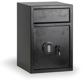 Nábytkový elektronický trezor s vhadzovacím otvorom, 520x350x350 mm, 37 L