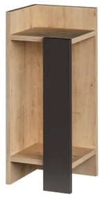 Nočný stolík ELOS 60x25 cm hnedá/antracit