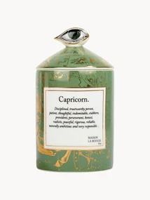 Ručne vyrobená vonná sviečka Capricorn (kadidlo a fazuľa tonka)