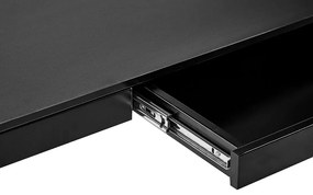 Elektricky nastaviteľný písací stôl s USB portom 120 x 60 cm čierny KENLY Beliani