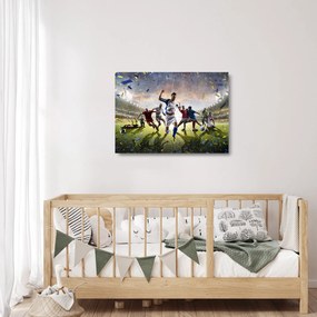 Sklenený obraz - Futbal (70x50 cm)
