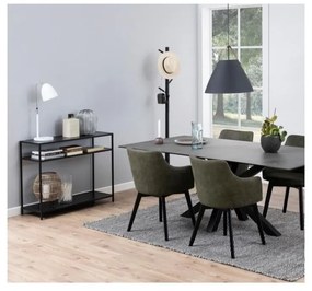 Čierny konzolový stolík Actona Seaford