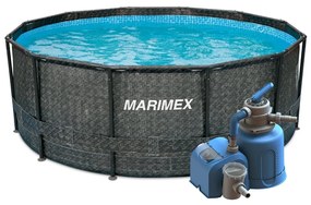 Marimex | Bazén Marimex Florida 3,66x1,22 m s pieskovou filtráciou - motív RATAN | 19900121