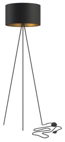 NOWODVORSKI Stojacia lampa trojnožka CADILAC, 1xE27, 40W, čiernozlatá
