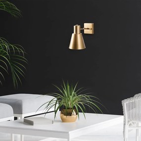 Nástenné svietidlo v zlatej farbe ø 14 cm Funnel – Opviq lights