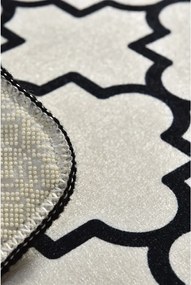 Čierna/béžová kúpeľňová predložka 40x60 cm Kupa – Foutastic