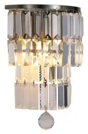 Searchlight 61321-2AB - Nástenné svietidlo EMPIRE 2xE14/7W/230V IP44