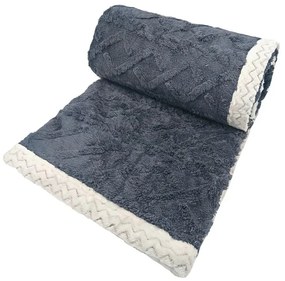 Sivá deka s baránkom 150x200 cm Island – My House