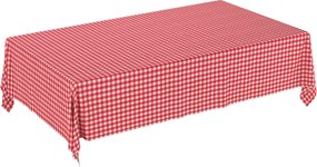 Obrus na stôl obdĺžnikový farba produktu červená látka vzorované