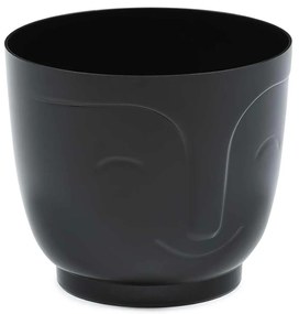 PLASTOVÝ KVETINÁČ ZOE 14X16,5 CM ČIERNA