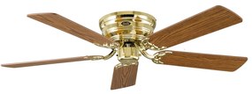 Ventilátor Classic Flat III mosadz leštená 132 cm