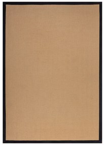 Kusový koberec Herringbone Border Kira Black, 120x170, béžová, chodba / predsieň, Flair Rugs