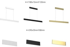 Immax Neo 07128L-LED Stmievateľný luster LISTON zlatá LED/18W/230V ZigBee +DO Tuya