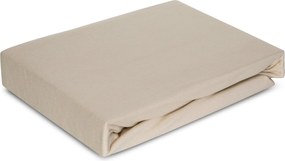 JERSEY PRESTIERADLO JERS4 140X200 CM, VÝŠKA 30 CM BÉŽOVÉ