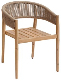 DEOKORK Luxusné jedálenské kreslo z akácie NAUTICA (natural)
