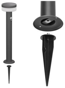 LED solárna lampa so senzorom LED/2W/3,7V 1200 mAh IP44 80 cm