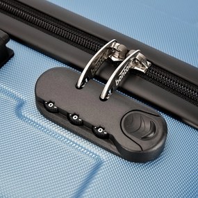 Kabínový kufor na 4 kolieskach 55x39x20cm ľadovo modrá