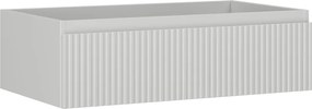Mexen Rivel, kúpeľňová skrinka 80 cm, 1 zásuvka, drážkovaná, sivá matná, 91A20-08023-1-BF62