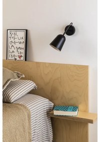 FARO 28257 - Nástenná lampa STUDIO 1xE14/8W/230V čierna