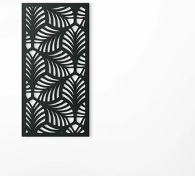 drevko Obraz na stenu Palmové listy 3D Rozmer obrazu: 44,5 x 22 cm, Farba dekorácie: Čierna