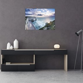 Sklenený obraz útesov (70x50 cm)