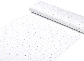 Biante Detské bavlnené posteľné obliečky do postieľky Sandra SA-424 Drobné kvietky na bielom Do postieľky 100x135 a 40x60 cm