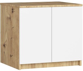 Nadstavec na skriňu STAR 60 cm dub artisan/biely
