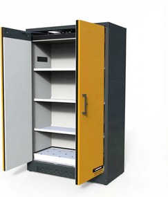 Požiarna skriňa na nebezpečné látky, typ 90, 1200 × 615 × 1950 mm, 2dverová