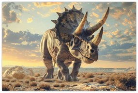 Obraz - Triceratops (90x60 cm)