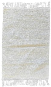 Ručne tkaný bavlnený koberec Milan B 0,7/1,5 biela