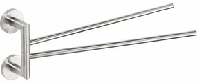 SAPHO XS405 X-Steel otočný držiak na uteráky dvojitý 42 cm, nehrdz. oceľ