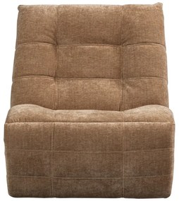 Svetlohnedé polohovacie menčestrové relaxačné kreslo Hein – WOOOD