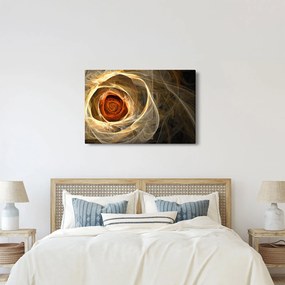 Obraz - Abstraktné ruže v ohnivých farbách (90x60 cm)