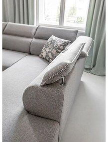 Svetlosivá rozkladacia rohová pohovka (pravý roh) Sweet Harmony – Miuform